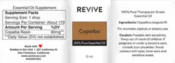 Label for Copaiba