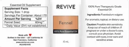 Label for Fennel