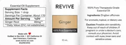 Label for Ginger