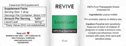 Label for Laurel Leaf