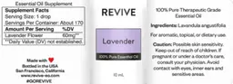Label for Lavender