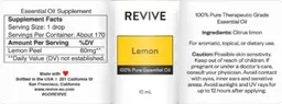 Label for Lemon
