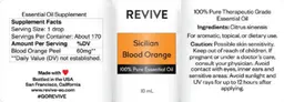 Label for Sicilian Blood Orange