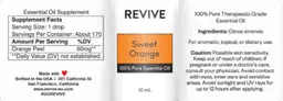 Label for Sweet Orange