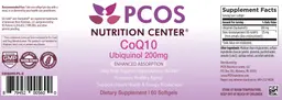 Label for CoQ10 Ubiquinol 200 mg