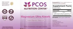 Label for Magnesium Ultra Absorb