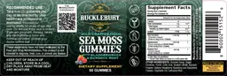Label for Wild Crafted Irish Sea Moss Gummies