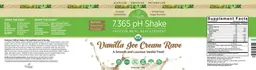 Label for 7.365 pH Shake Vanilla Ice Cream Rave