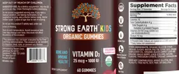 Label for Vitamin D3 25 mcg 1000 IU