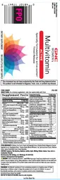 Label for Multivitamin Active