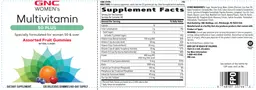Label for Multivitamin 50 Plus Assorted Fruit Gummies