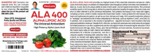 ALA 400 Alpha Lipoic Acid