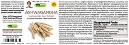 Label for Ashwagandha