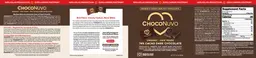 Label for ChocoNuvo 74% Cacao Dark Chocolate
