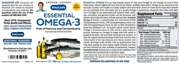 Label for Essential Omega-3