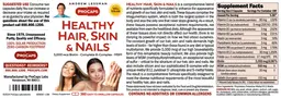 Label for Healthy Hair, Skin & Nails