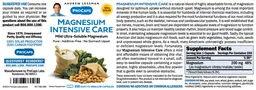 Label for Magnesium Intensive Care