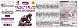 Label for Memory & Brain with Acetyl L-Carnitine
