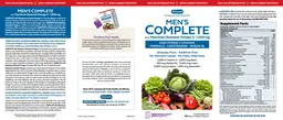Label for Men's Complete with Maximum Essential Omega-3 1,000 mg