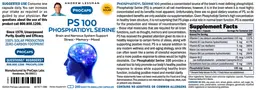 Label for PS 100 Phosphatidyl Serine