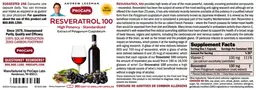Label for Resveratrol 100