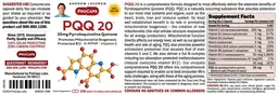 Label for PQQ 20 mg