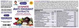 Label for Ultimate Anti-Oxidant Extracts