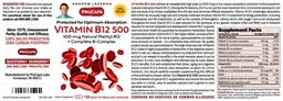 Label for Vitamin B12 500
