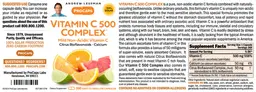 Label for Vitamin C 500 Complex