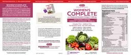 Label for Women's Complete with Maximum Essential Omega-3 500 mg