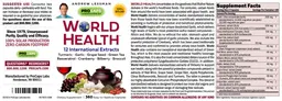 Label for World Health