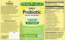 Label for Daily Probiotic