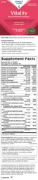 Label for Vitality Multivitamin & Mineral Women