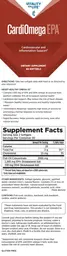 Label for CardiOmega EPA