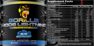 Gorilla Mode Lightning Blue Raspberry