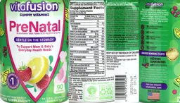Label for PreNatal Natural Raspberry Lemonade Flavor