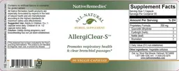 Label for AllergiClear-S