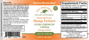 Broad-Spectrum Hemp Extract Ultra Streng