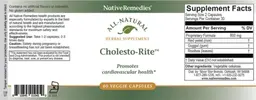 Label for Cholesto-Rite