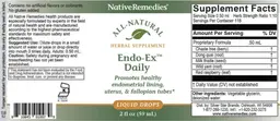 Label for Endo Ex Daily