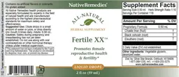 Label for Fertile XX