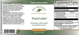 Label for PureCalm