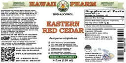 Label for Eastern Red Cedar Non-Alcohol