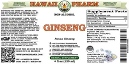 Label for Ginseng Non-Alcohol