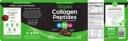 Label for Collagen Peptides Chocolate Flavored