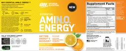 Label for Essenital AMIN.O. Energy Citrus Spritz