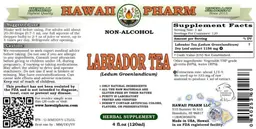Label for Labrador Tea Non-Alcohol