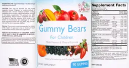 Label for Gummy Bears for Children