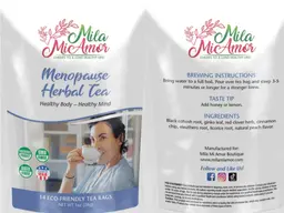 Label for Menopause Herbal Tea