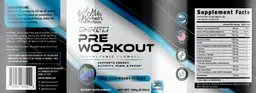 Label for Shred Blue Raspberry Flavor
